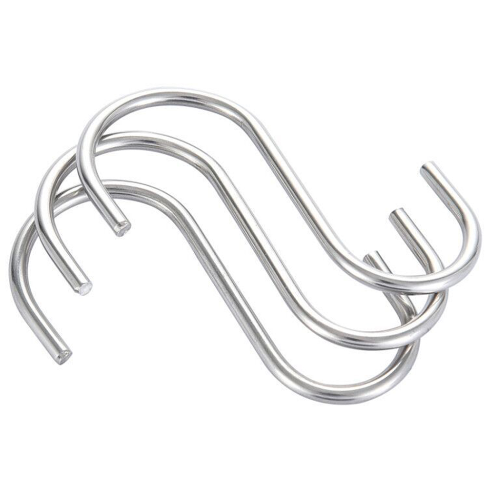 Stainless Steel S Hooks Multi-Purpose S-Shaped Hooks Hanging Hooks