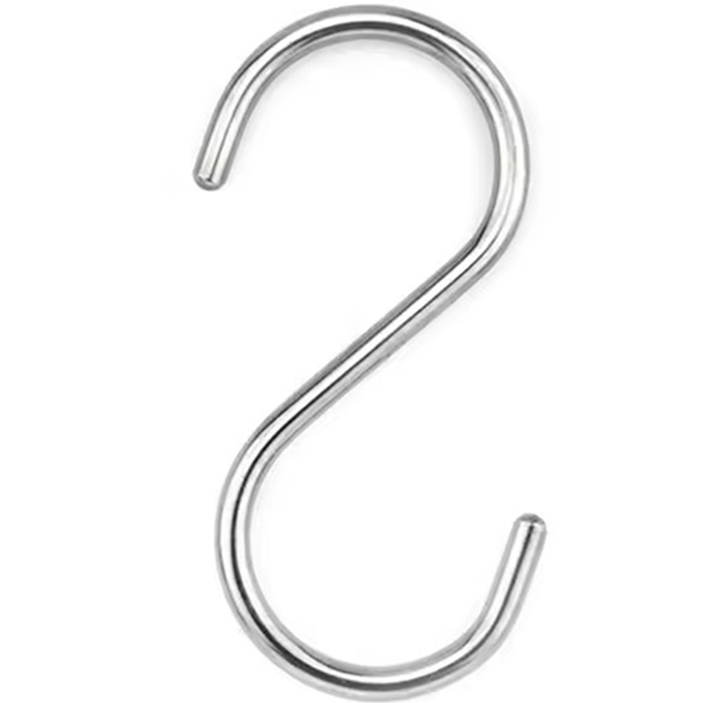 Heavy Duty S Shaped Hangers Hook Multifunctional S-type Hook 304 Stainless Steel Hooks for Bathroom Office and Kitchen