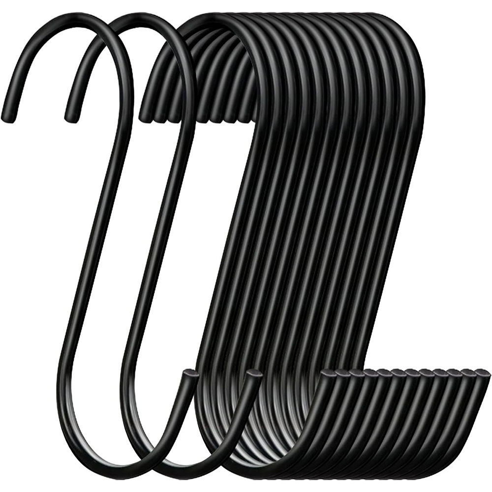 Multifunctional S-shaped Hook Heavy-Duty Black S Hook Custom Hook Hanging Metal Hook