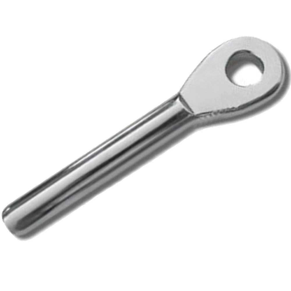 Stainless Steel 316 Wire Rope Swaged Eye Terminal Rigging Hardware Stainless Steel Eye Terminal