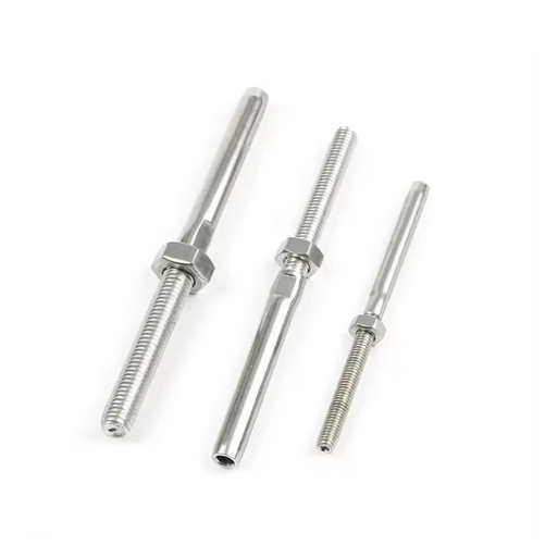 High Grade AISI 316 Stainless Steel Cable Railing Swage Threaded Stud Stainless Steel 316 for Cable Deck Railing Hand Swage Tensioner Stainless Steel Hand Swage Stud UNC Thread Swage Stud Terminal