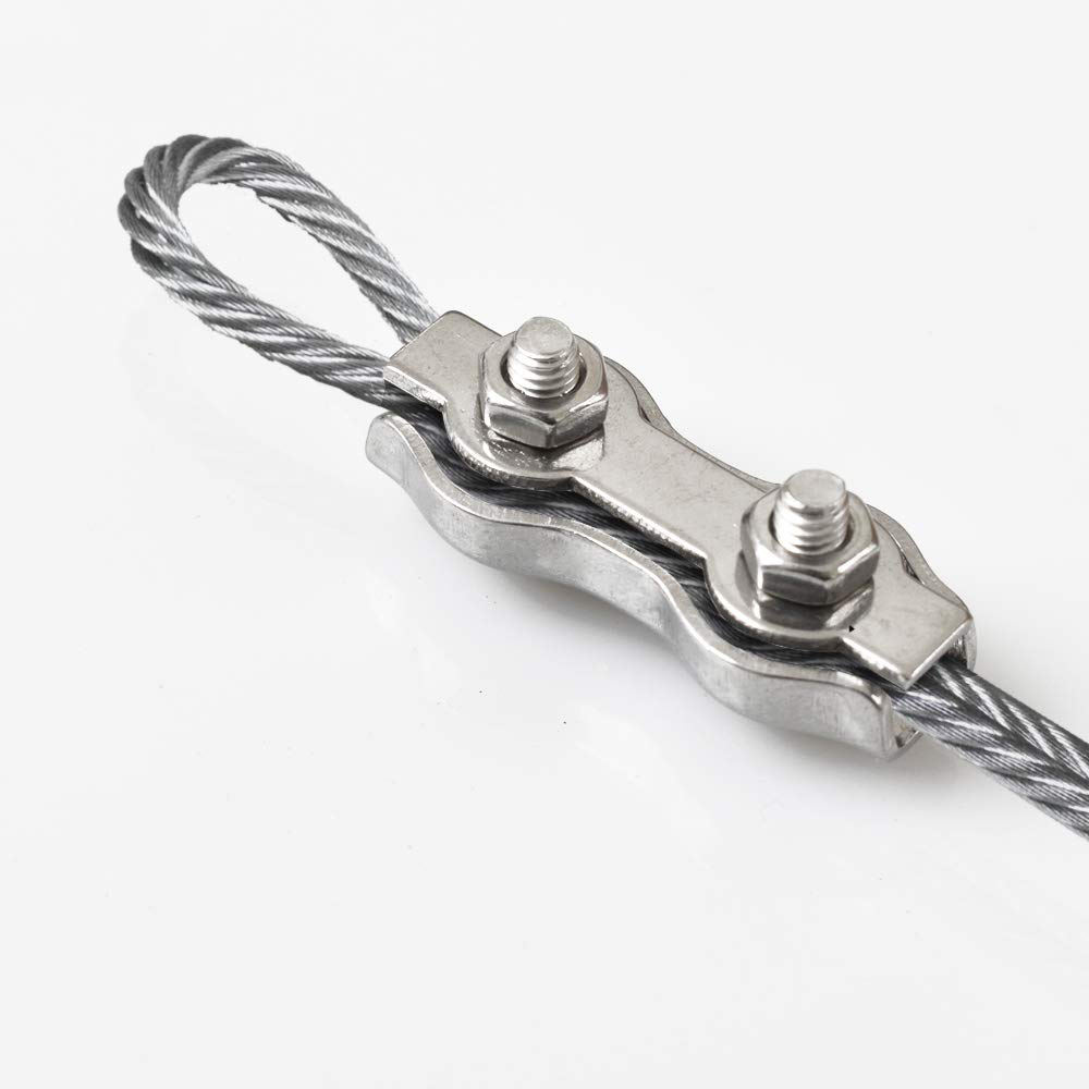 AISI304 DIN741 Wire Rope Clamp Stainless Steel 316 Wire Rope Clip Duplex Clamp