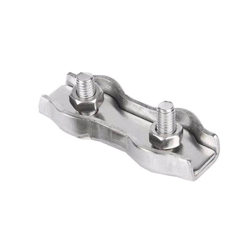 AISI304 DIN741 Wire Rope Clamp Stainless Steel 316 Wire Rope Clip Duplex Clamp