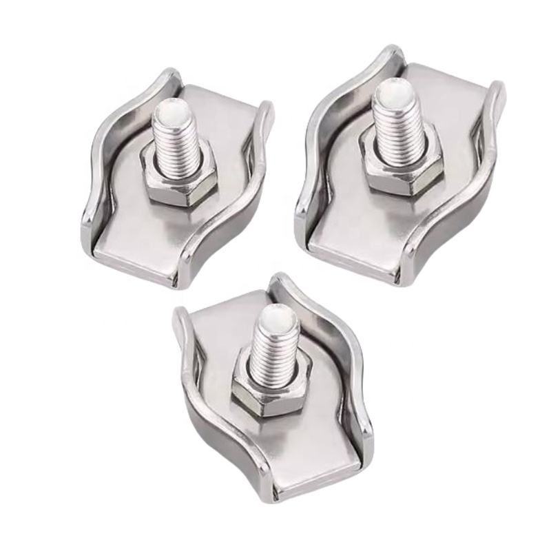 SUS316 Stainless Steel Simplex Clamp 304 Stainless Wire Rope Clamp Simplex Clip