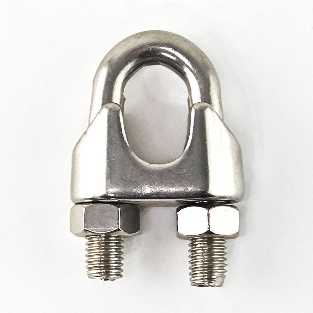 304 Stainless Steel AISI316 Malleable Wire Rope Clamp U Bolt Clip US Type Malleable Wire Rope Clips