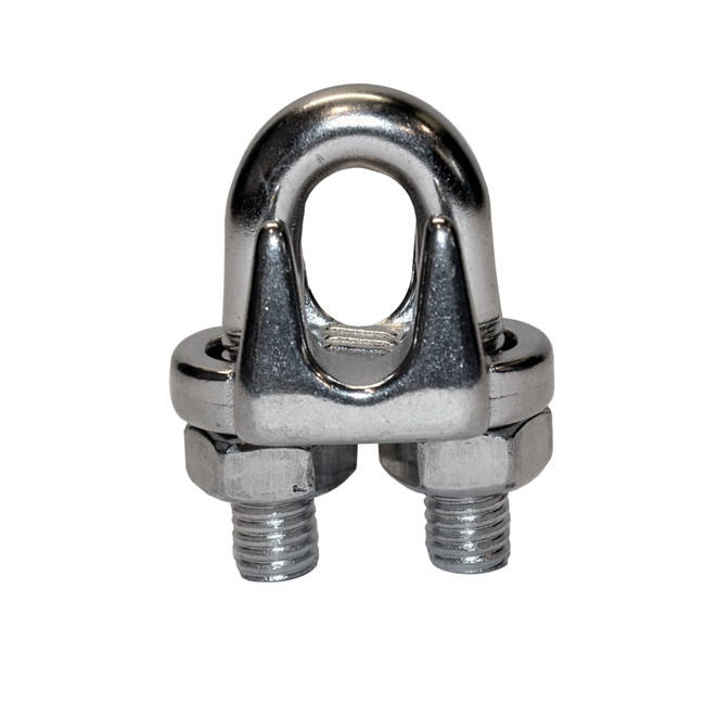 Drop Forged US Type 304 316 Stainless Steel Wire Rope Clamp Marine U Bolt Clip Rigging Hardware