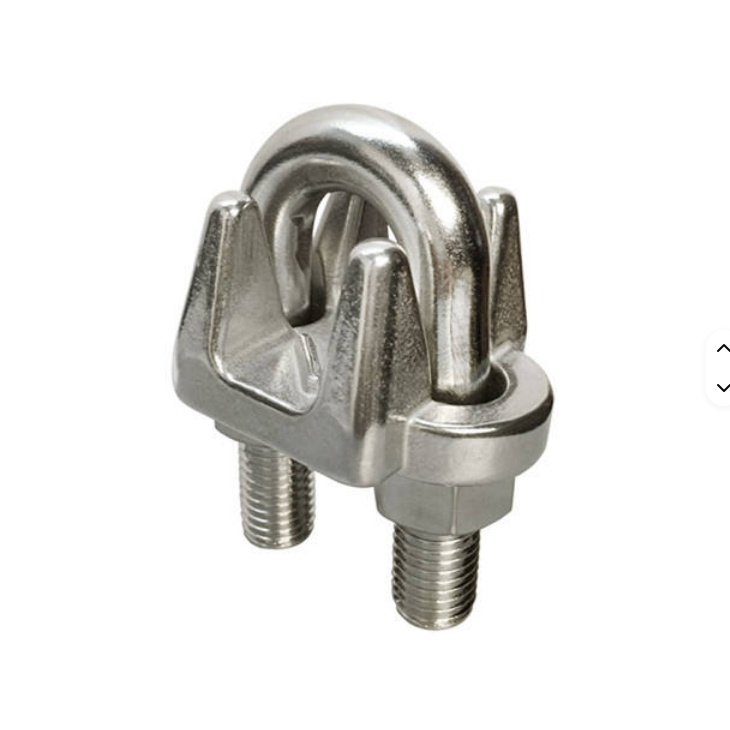 Drop Forged US Type 304 316 Stainless Steel Wire Rope Clamp Marine U Bolt Clip