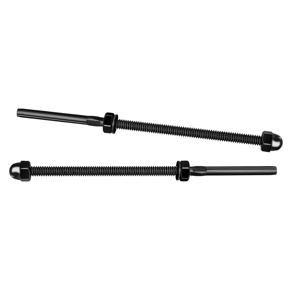 Black Deck Stair Cable Railing Hardware Tensioner T316 Stainless Steel Cable Railing Kit Hand Swage Threaded Stud Tensioner End Fitting Terminal