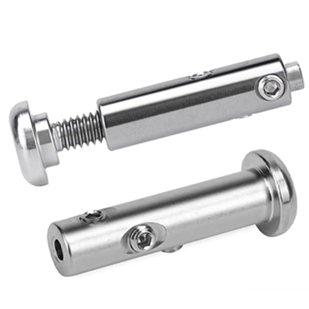 1/8" Swageless Invisible Cable Railing Kit Hardware Swageless Fittings Tensioner and Terminal Hidden for 2"x2" Metal Post T316 Stainless Steel Cable Railing System