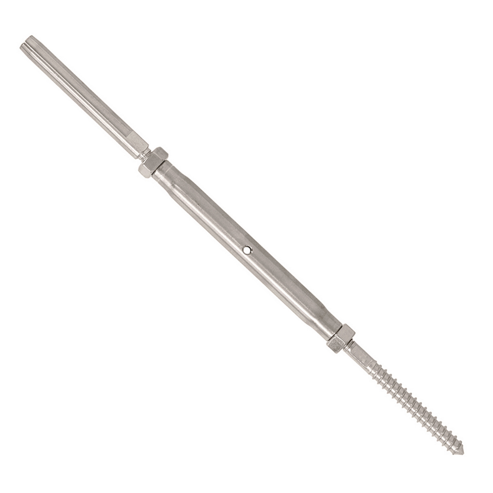 Cable Railing Hardware Kits T316 Stainless Steel Lag Screw Swage Turnbuckle Tensioner for 1/8'' Deck Railing System