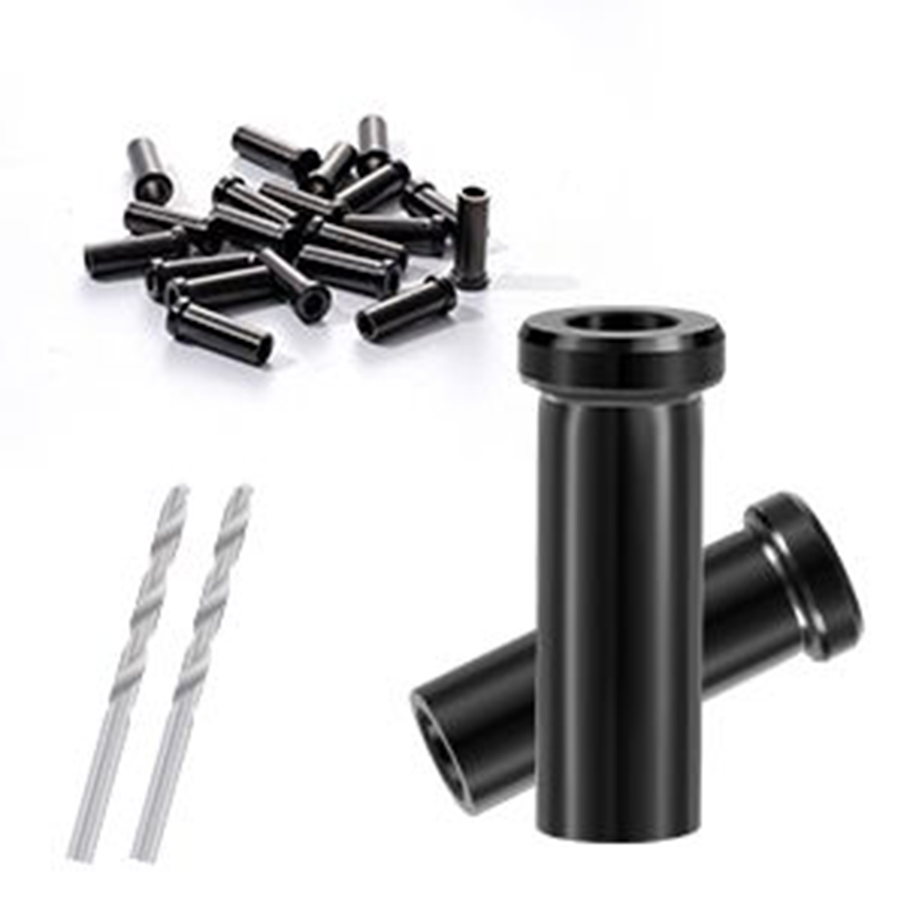 T316 Marine Grade Deck Railing Black Stainless Steel 1/8" Wire Rope Protective Protector Sleeves Cable Railing Kit Hardware for Wood Posts