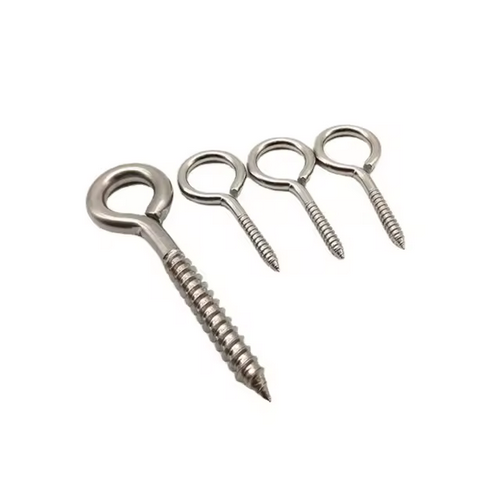 Self Tapping Screws Eye Screws Self Service Closed Hook Sheepfold Round Head Screws 304 Stainless Steel Lag Eye Bolt