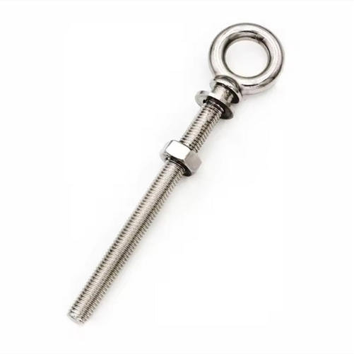 Stainless Steel 316 Eye Bolt With Nut and Washer G277 Wire Rope Railing Rigging Fixed Hardware Lifting Long Shank Eye Screw Bolts