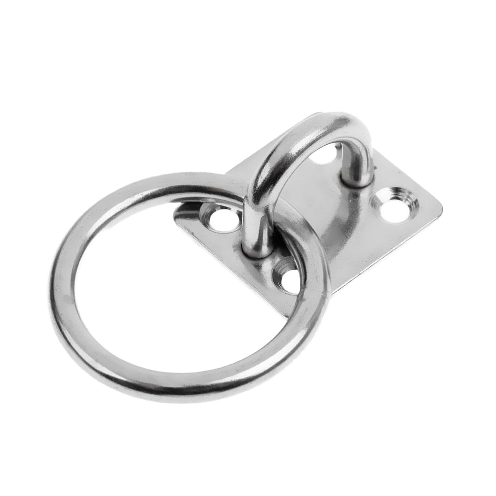 Stainless Steel SUS304 SUS316 Square Eye Plate With Ring Pad Eye Marine Hardware for Hanging
