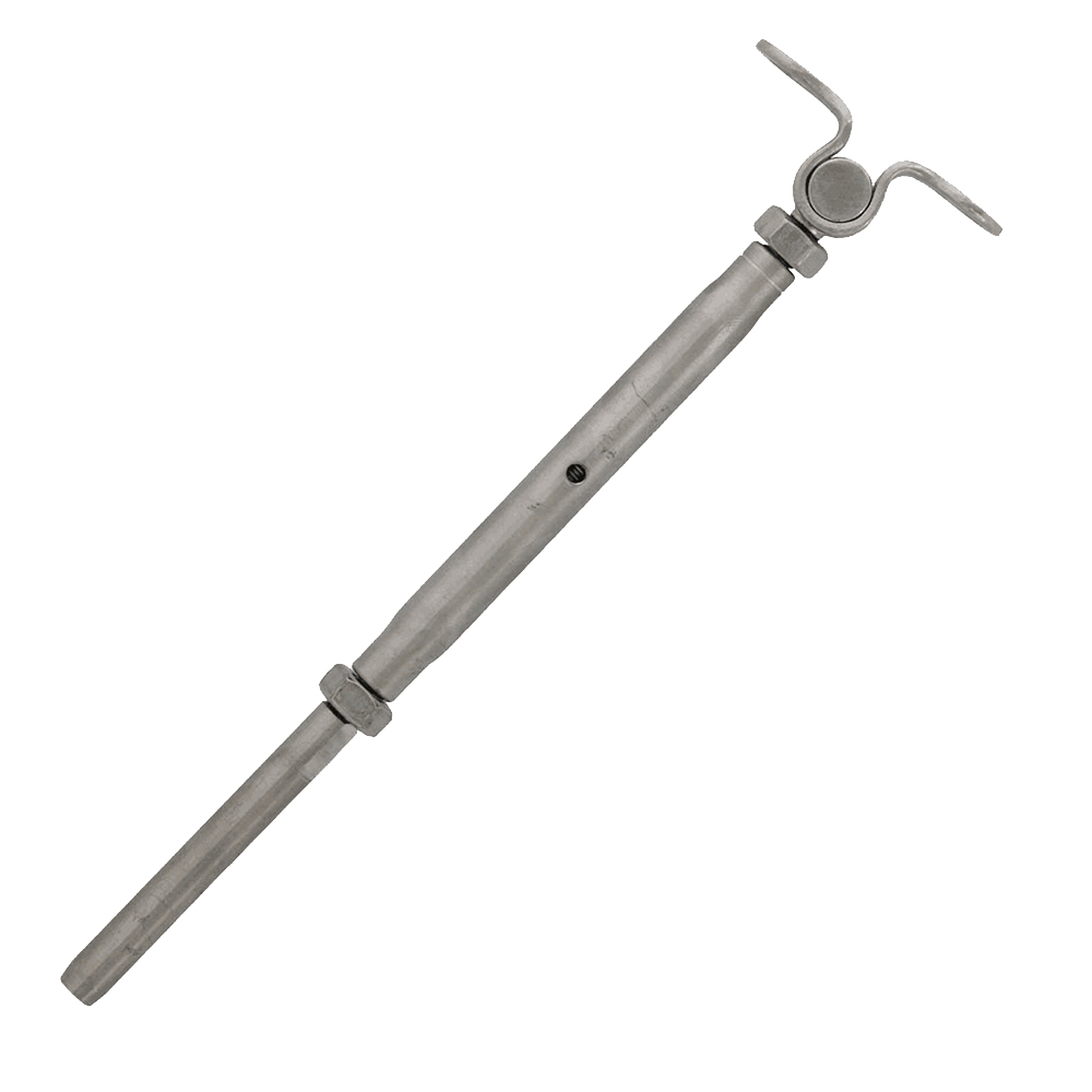 Outdoor Stair Railing Adjustable Turnbuckle with Toggle T316 Stainless Steel Hardware Deck Cable Railing Kit Fits 1/8" Wire Rope