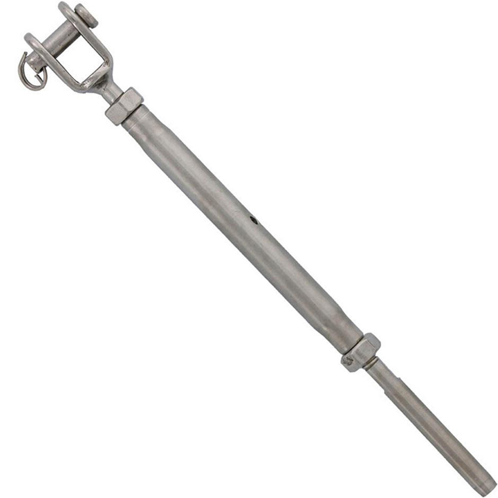 Stainless Steel Wire Rope Turnbuckles Swage Turnbuckles With Jaw and Terminal Cable Railing Kit Hand Swage Threaded Stud Tension