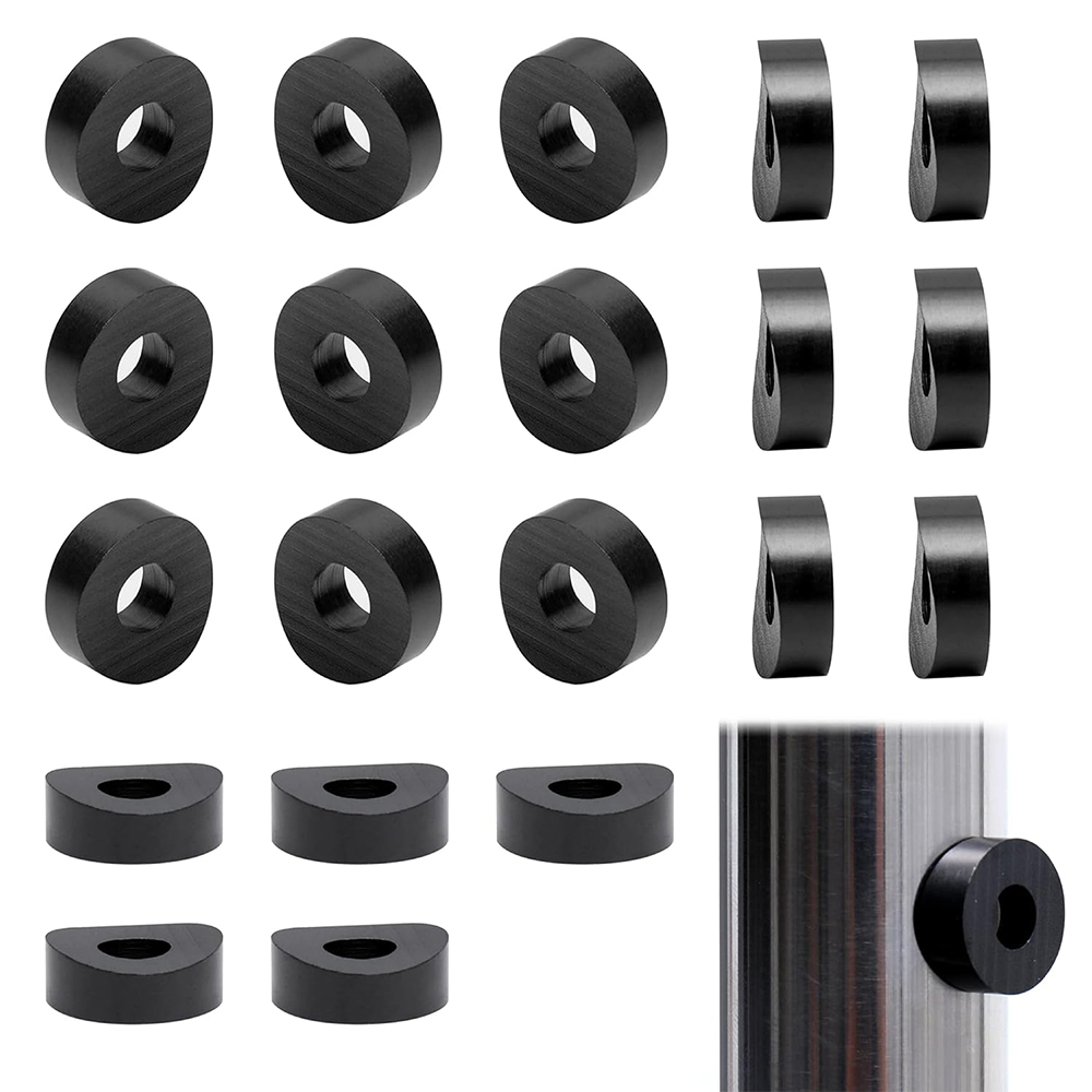 Titanium Plated Cable Railing Washer T316 Stainless Steel 1/4" Curved Washer  6.6mm Aperture for Cylinders with Radius of 50mm Round Column
