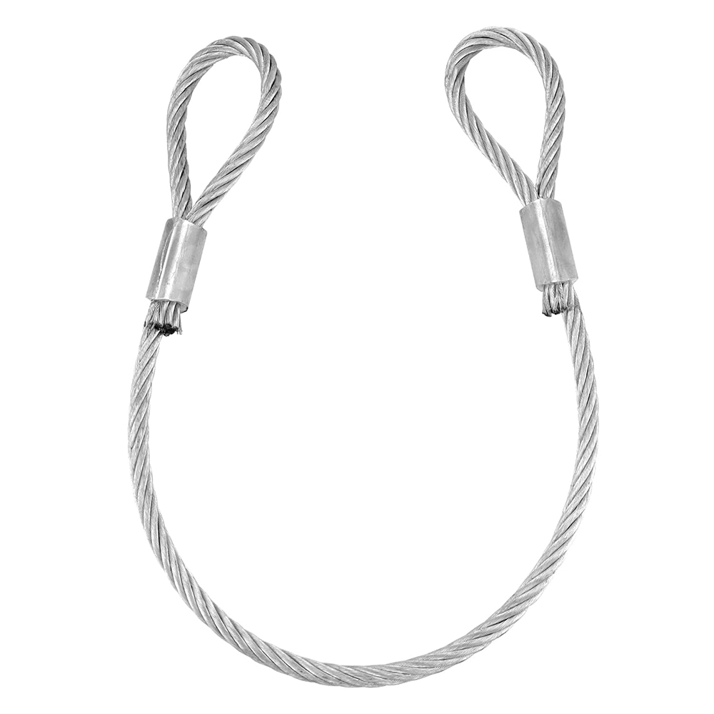 3/8" Wire Rope Lifting Slings Endless Soft Galvanized Steel Wire Rope Lifting Slings 7x19 Cable Slings