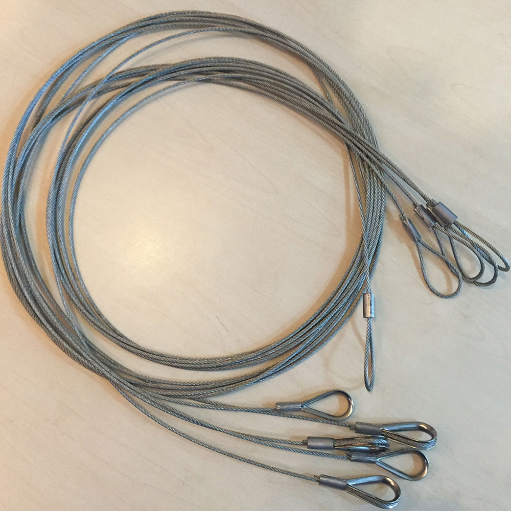 0.8mm-10mm Wire Cable Lifting Slings 7x7 Sling Rope Wire Galvanized Steel Wire Rope Lifting Slings