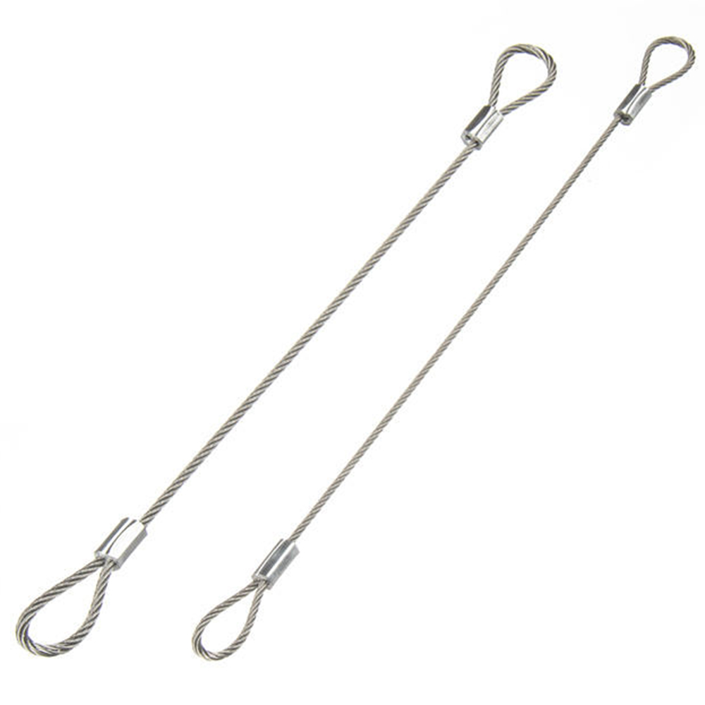 Stainless Steel Lifting Slings Wire Rope Double Loop Cable Sling Eye ...