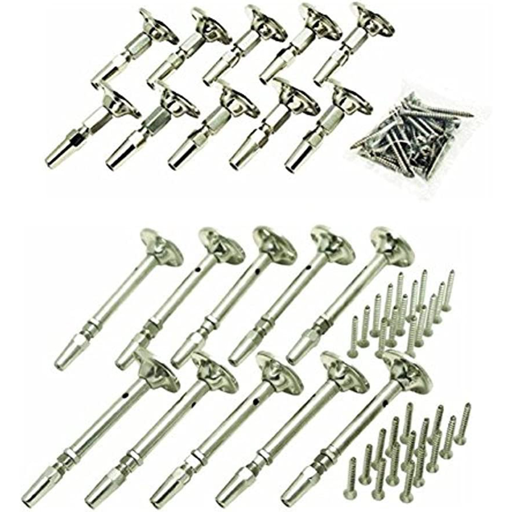 Swivel Terminating End / Turnbuckle and Cable Tensioner-Flat for Cable Railing Kits Hardware