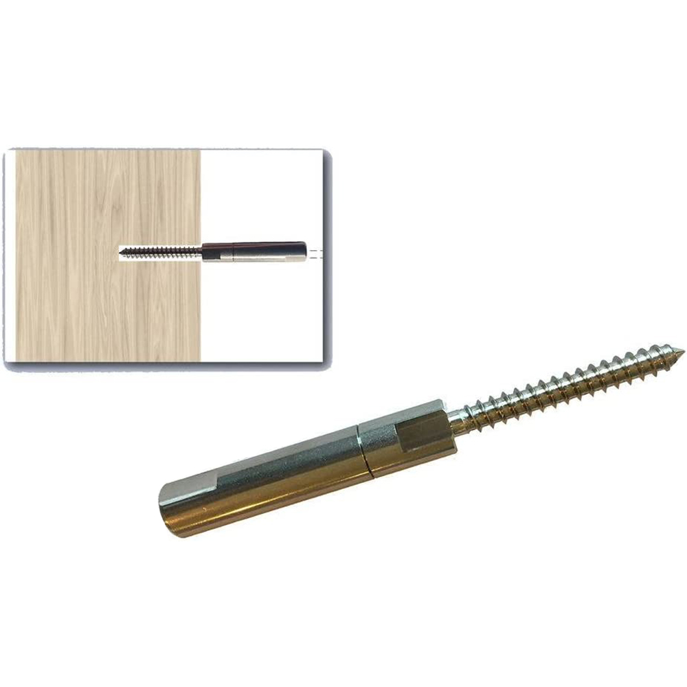 T316 Stainless Steel Lag Stud Quick Connector Fitting No Hand-crimping Connector for 1/8" Cable Railing Wood Posts