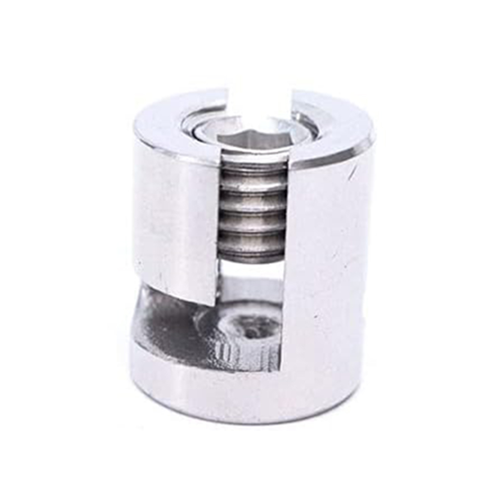 Stainless Steel Wire Rope Cross Clamp Cable Railing Wire Rope Fitting 5mm L Type Angle Adjustment Rope Clip