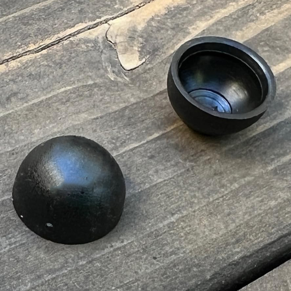 Deck Cable Railings Black Polyethylene End Caps 3/4" CableRail hardware kits for Metal Posts