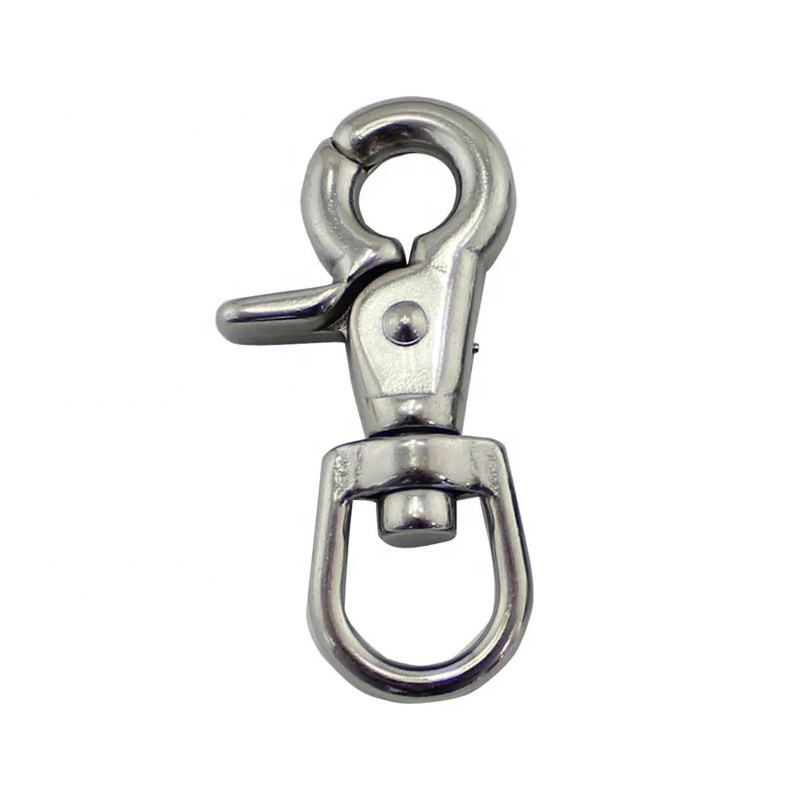 66.5mm Stainless Steel 316 Lobster Clasp Trigger Spring Snap Hook Trigger Hooks