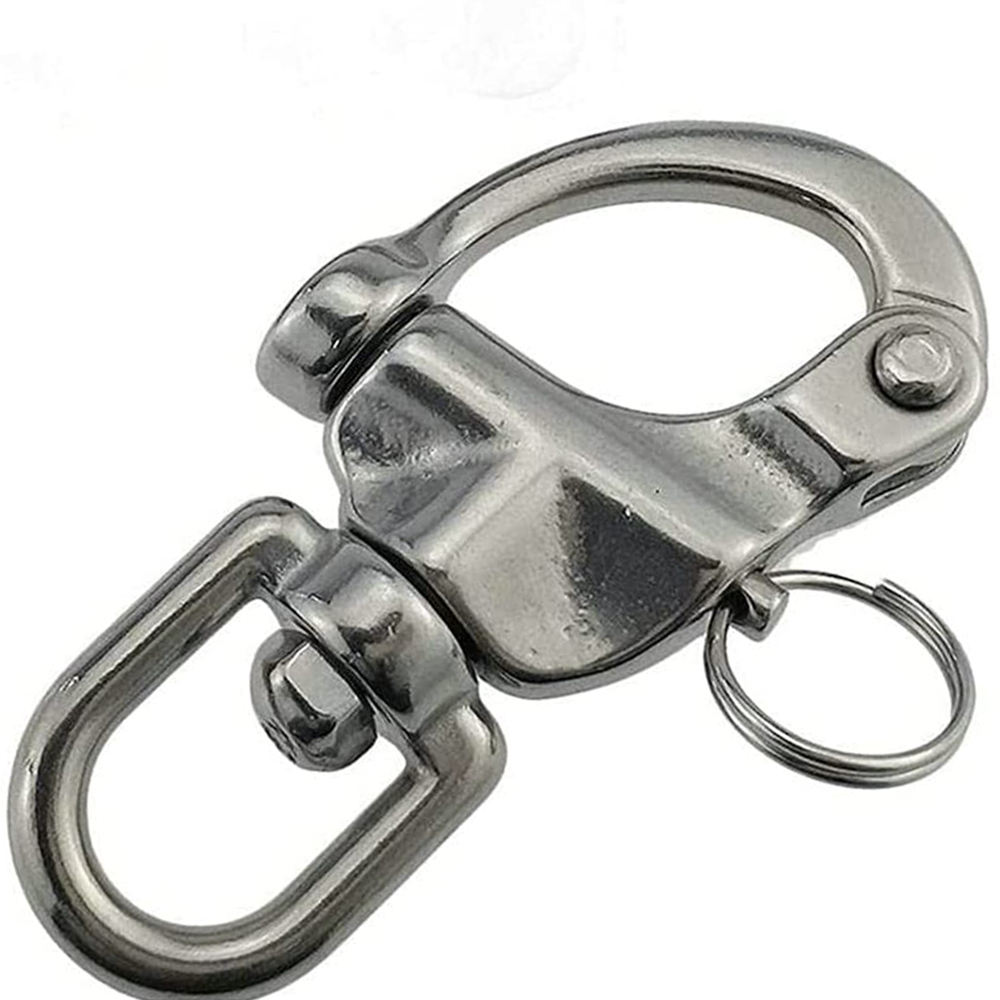 Stainless Steel Swivel Eye Snap Shackle Quick Release Bail Rigging Boat Anchor Chain for Marine Architectural