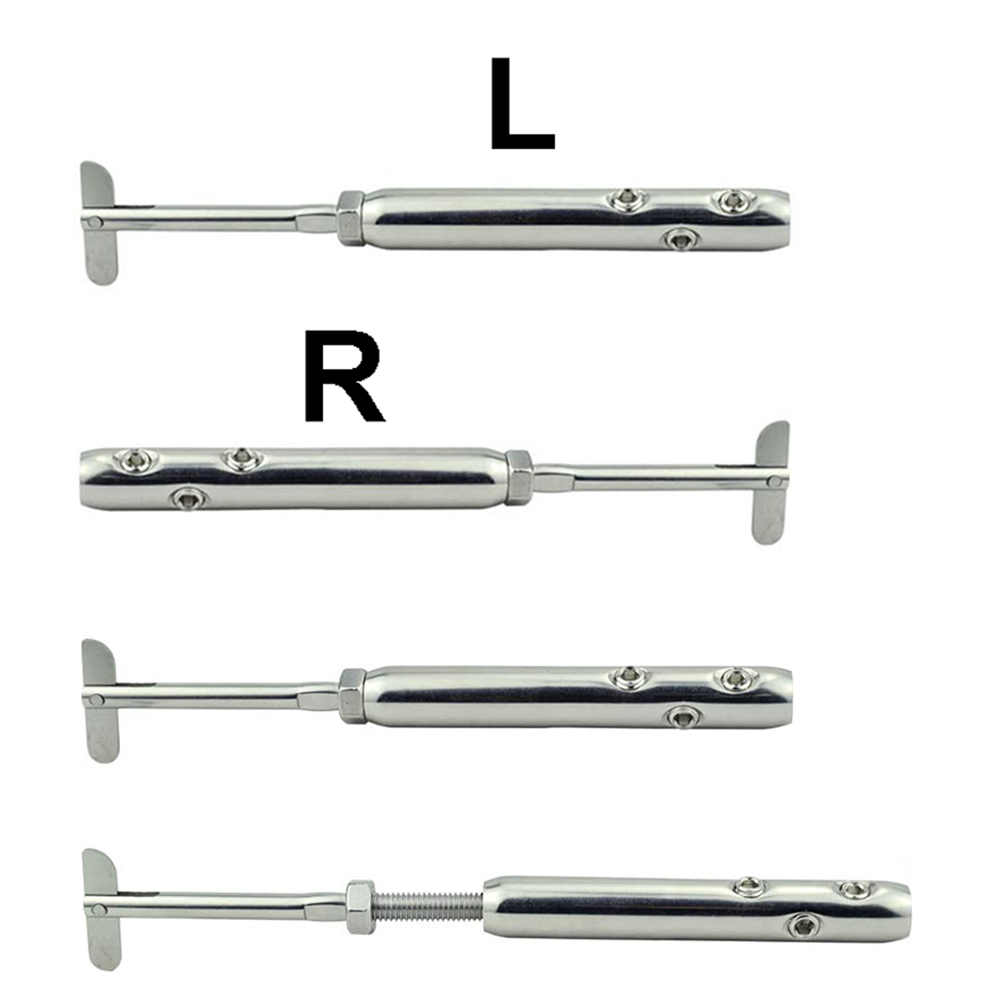 0-180 degrees Adjustable Angle Left & Right Swageless Tensioners fit 1/8" Wire Rope for Cable Rrailing Metal Posts