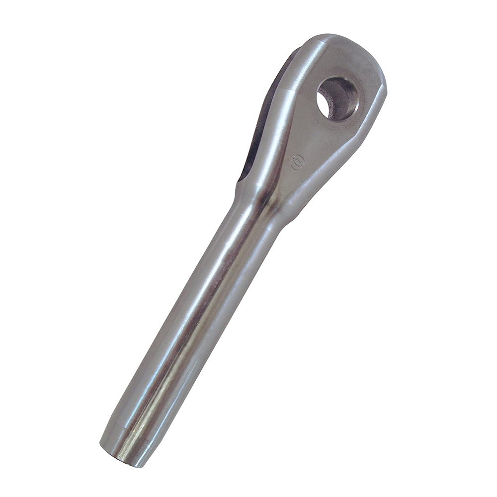 Sailboat Rigging Hardware T316 Stainless Steel Fork End for 1/4" Diameter Wire Rope