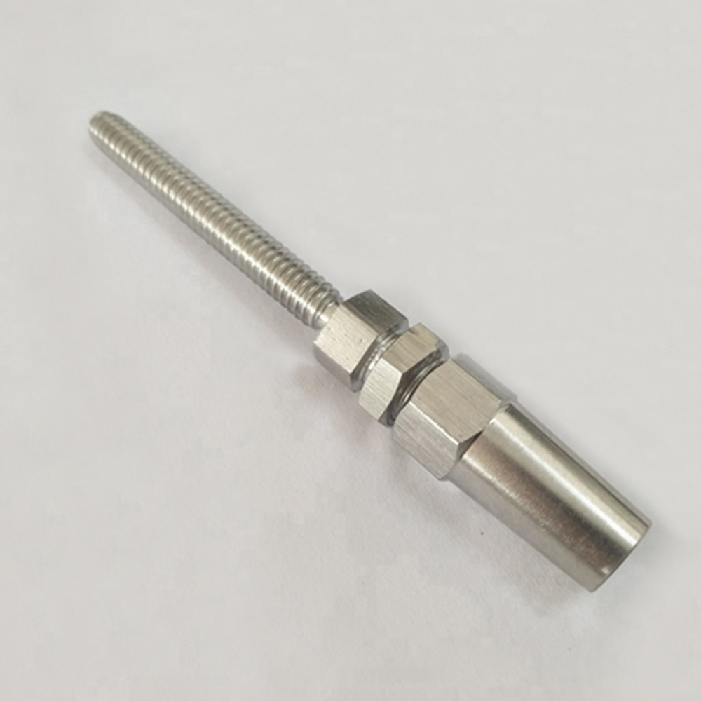 Stainless Steel 304 316 Marine Grade Cable Railing Swageless Threaded Stud Tension End Fitting Terminal