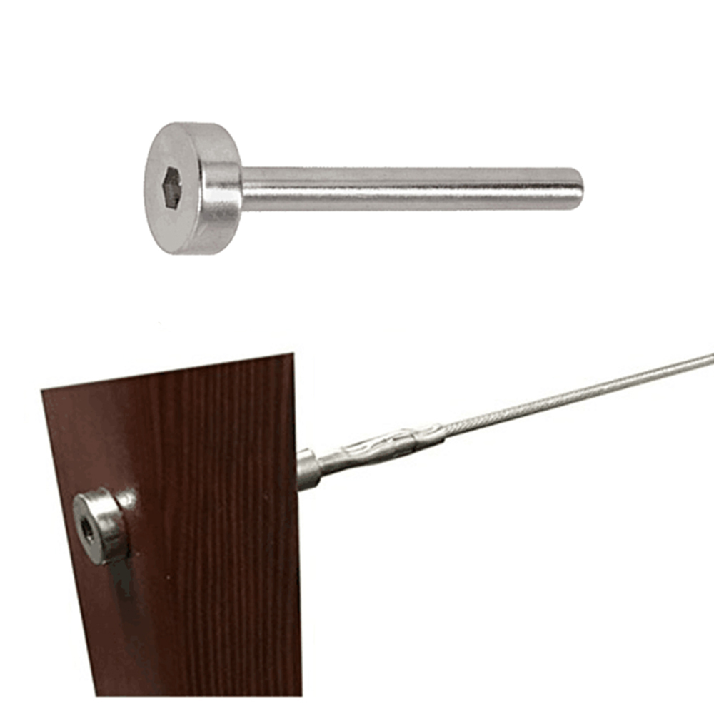 Cable Railing Systems Non-tensioning End Fitting Stainless Steel Hand Swage Domes for Metal or Wood Post