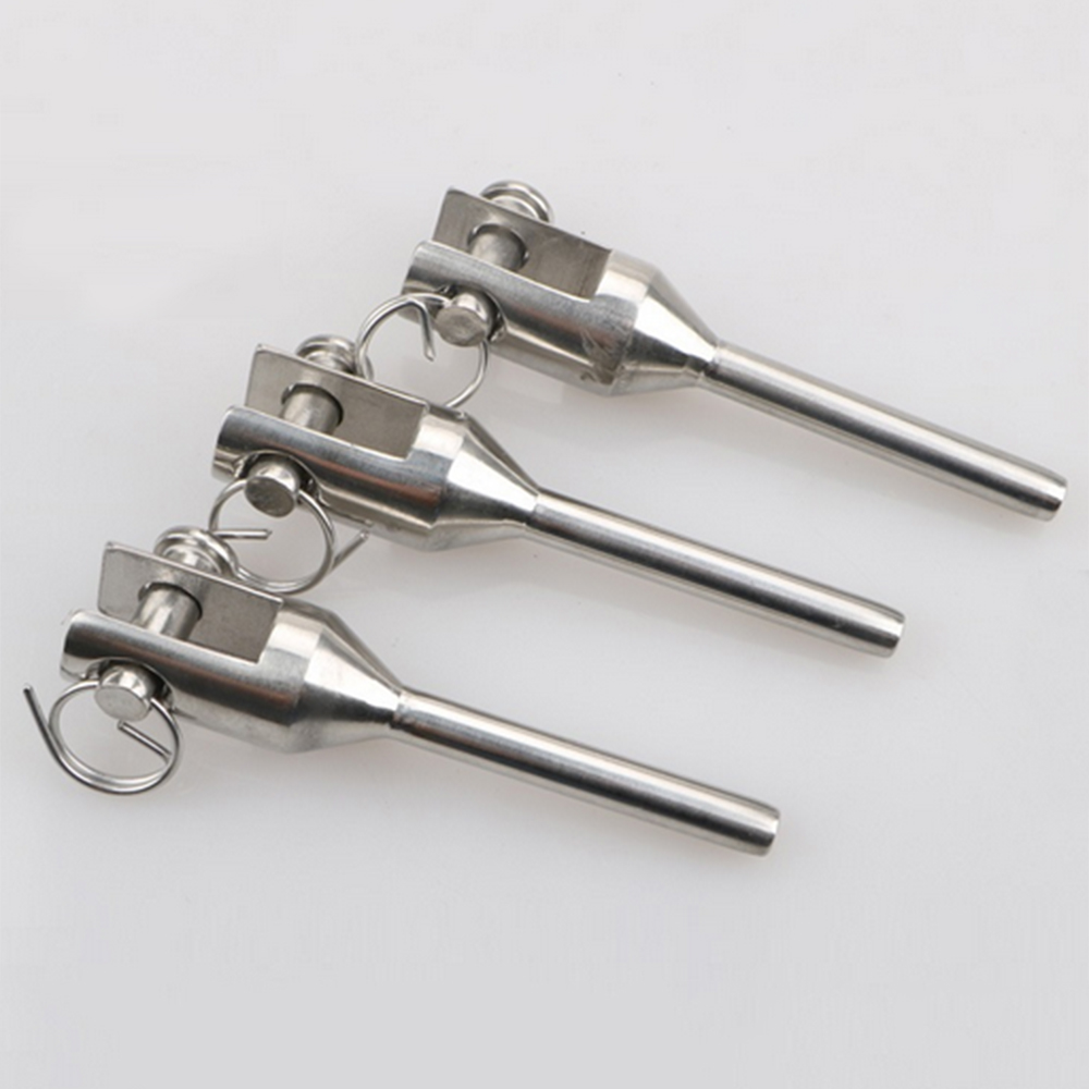 Cable Railing Hardware Kits Swageless Termninal Stainless Steel Swage Fork Terminal Fittings Sailing For Wire Rope 3mm 6mm