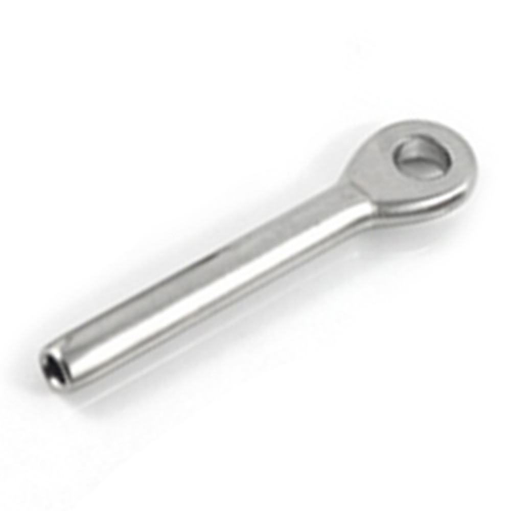 Rigging Hardware Railing Cable Swage Eye Terminal End Fitting AISI316 Stainless Steel Eye Swage Terminals for Wire Rope Fittings