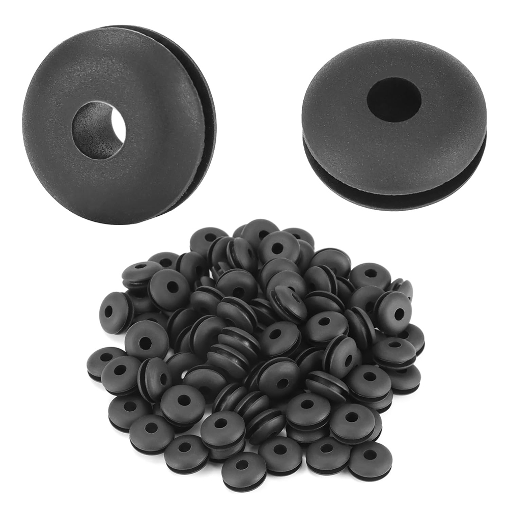Cable Railing Rubber Grommets Wire Rope Protective Sleeves for 1/8" & 5/32" Cables on Level Metal Posts