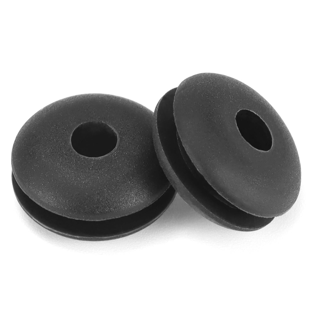 Level Wheel Protective Sleeves Black Cable Railing Rubber Grommets fit 1/8" 5/32" Wire Rope Cables for Metal Posts