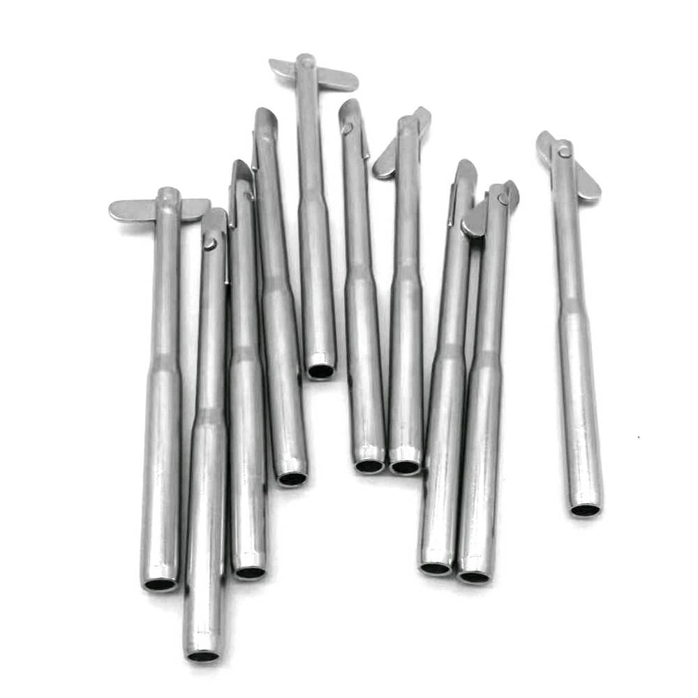 Cable Railing Swage stud with Pin 316 Stainless Steel Drop Pin Hand Swage Stud for 3/16" Wire Rope