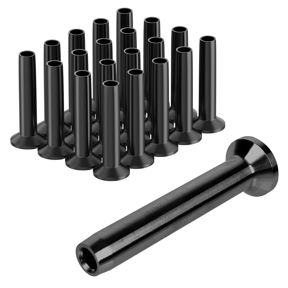 1/8" Stainless Steel Black Stemball Swage Dead Ends Invisible Cable Railing Hardware Stemball Swage Terminal 1/8" Deck Cable Railing End Fittings