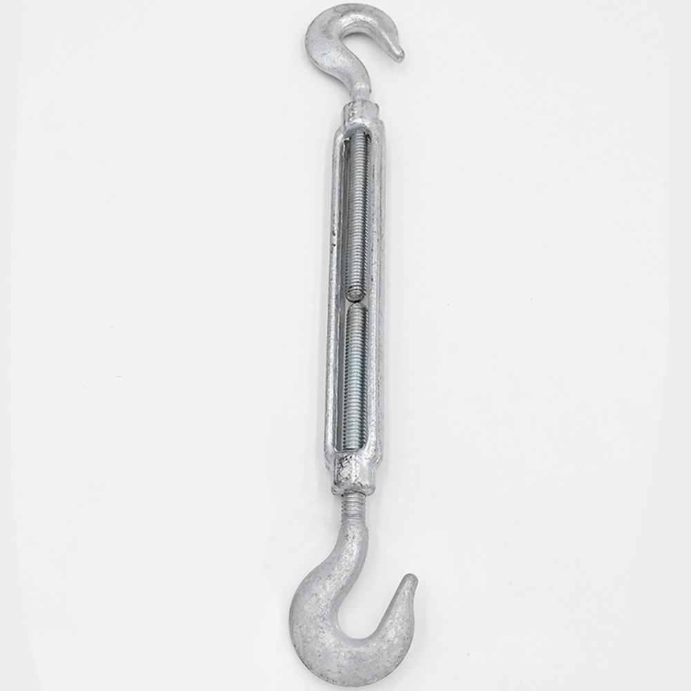 US Type Cable Turnbuckle Heavy Duty Galvanized Hook and Hook Turnbuckle for Cable Wire Rope Tension