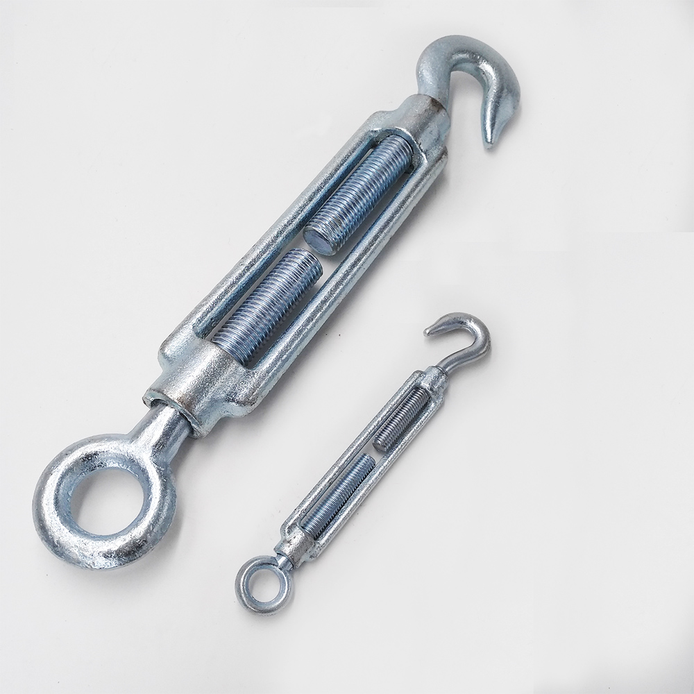 Hook & Eye Turnbuckle Galvanized Open Body Cable Turnbuckle Customization Malleable Wire Rope Turnbuckle