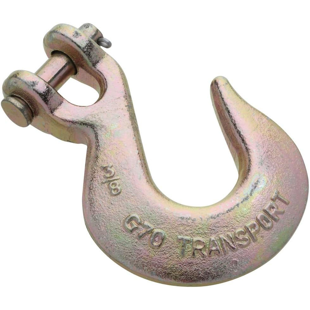 Galvanized Forged Steel Towing Winch Hook H-331 A-331 Lifting Chain Hooks Factory Direct US Cargo Control Clevis Slip Hook