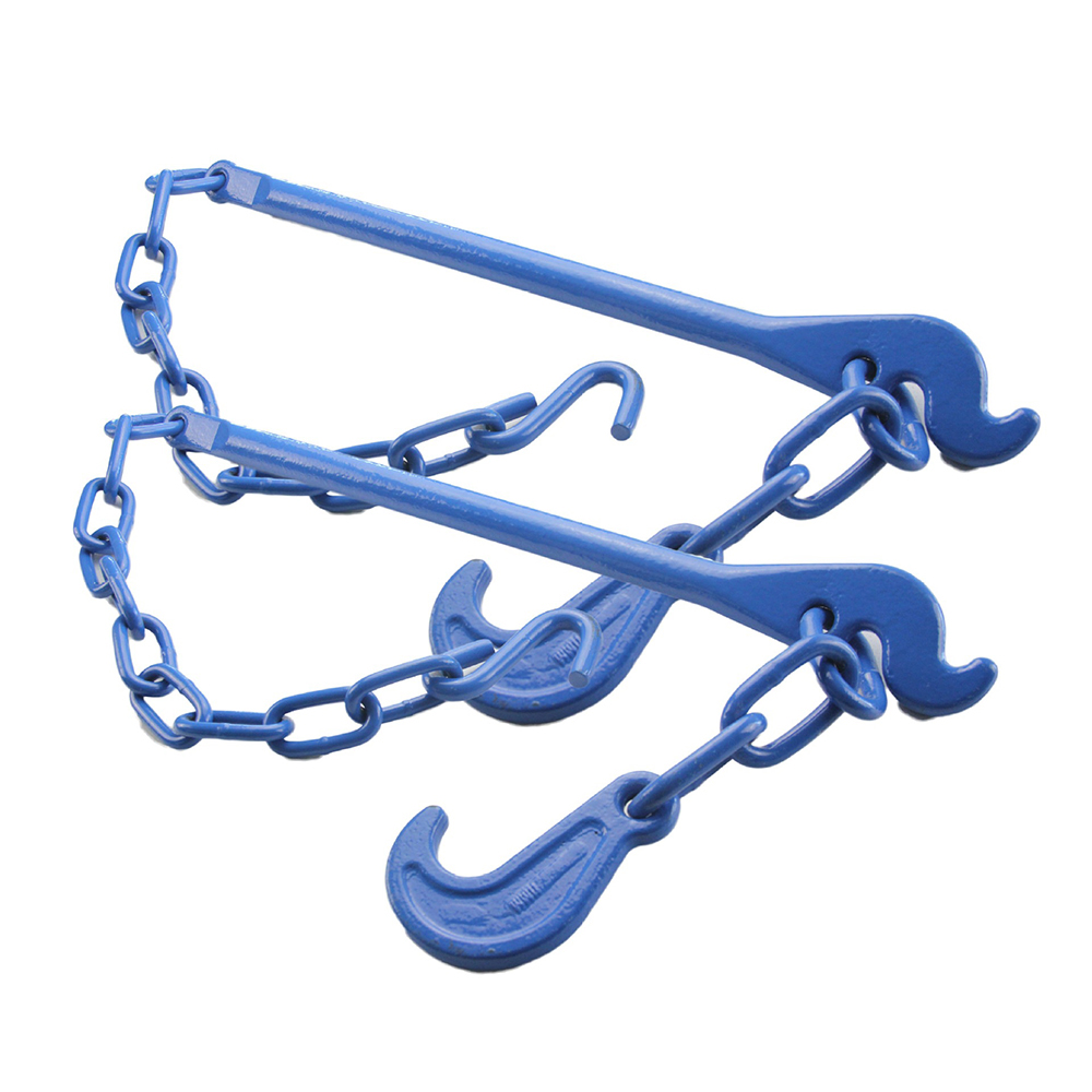 Grade 80 Cargo Alloy Lashing Chain Tensioner Lever Lashing Lever Container Transport Color Painted Chain for Truck Cargo Lashing