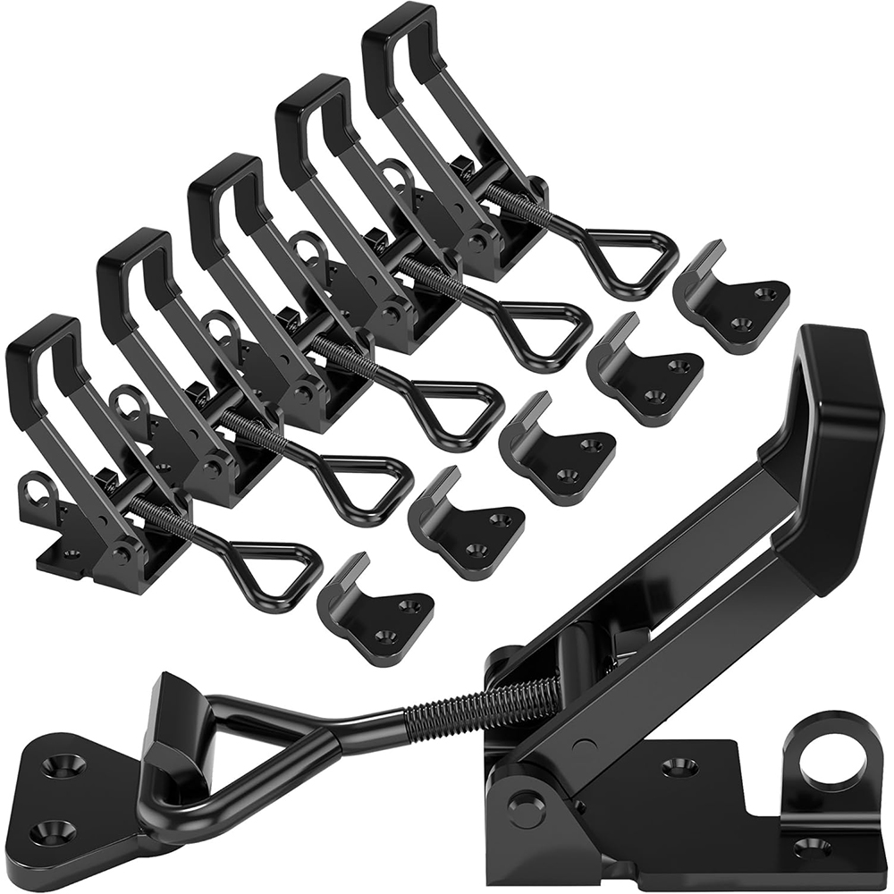 Adjustable Quick Release Hasp Clamps Heavy Duty Adjustable Toggle Clamp Heavy Duty Black Zinc Plated Toggle Latch Clamp