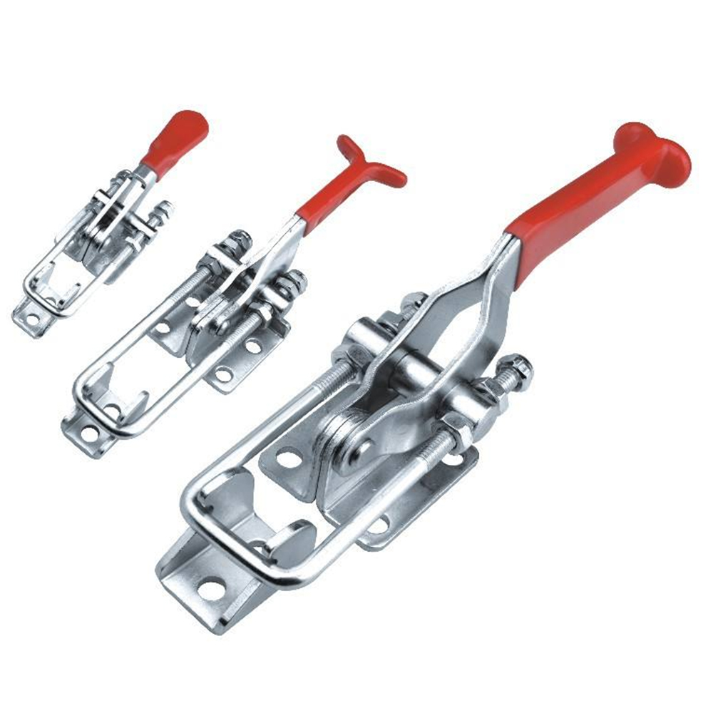 Heavy Duty Handle Shape Adjustable Pull Action Toggle Latch Clamp Self Locking Latch Type Toggle Clamp with Plastic Handle