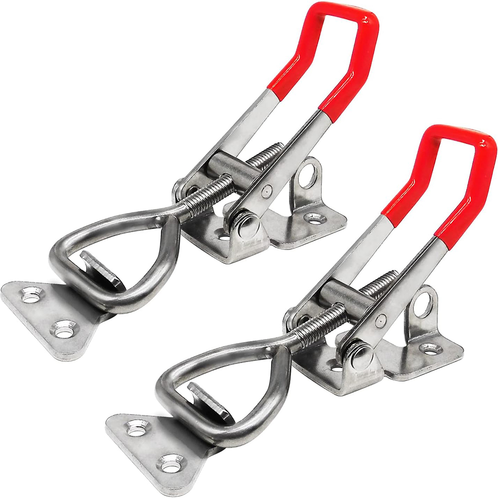 Zinc Plated Adjustable Lever Latch 304 Stainless Steel Toggle Latch Clamp Heavy Duty Pull Hasp Latches for Car Truck