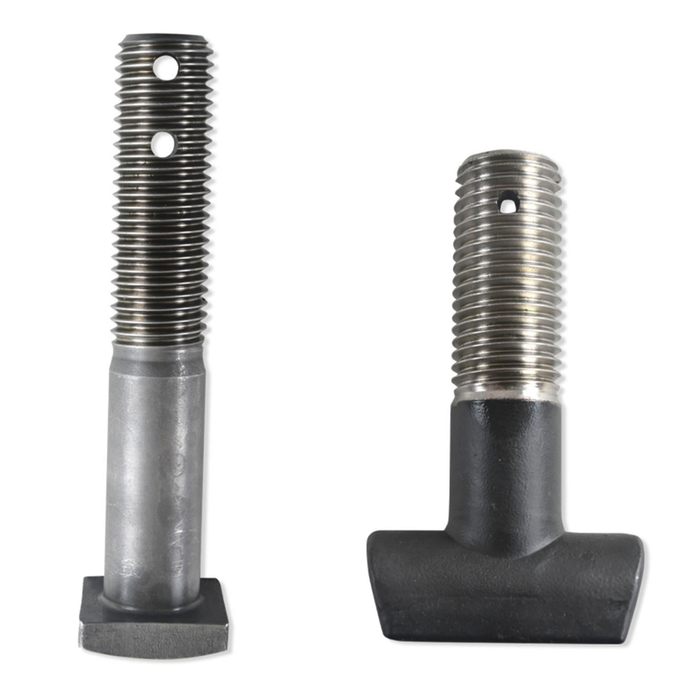 High-Speed Railway Fasteners Half Threaded Square Head Bolts Flat Head T-bolt Rectangular T Head Bolt
