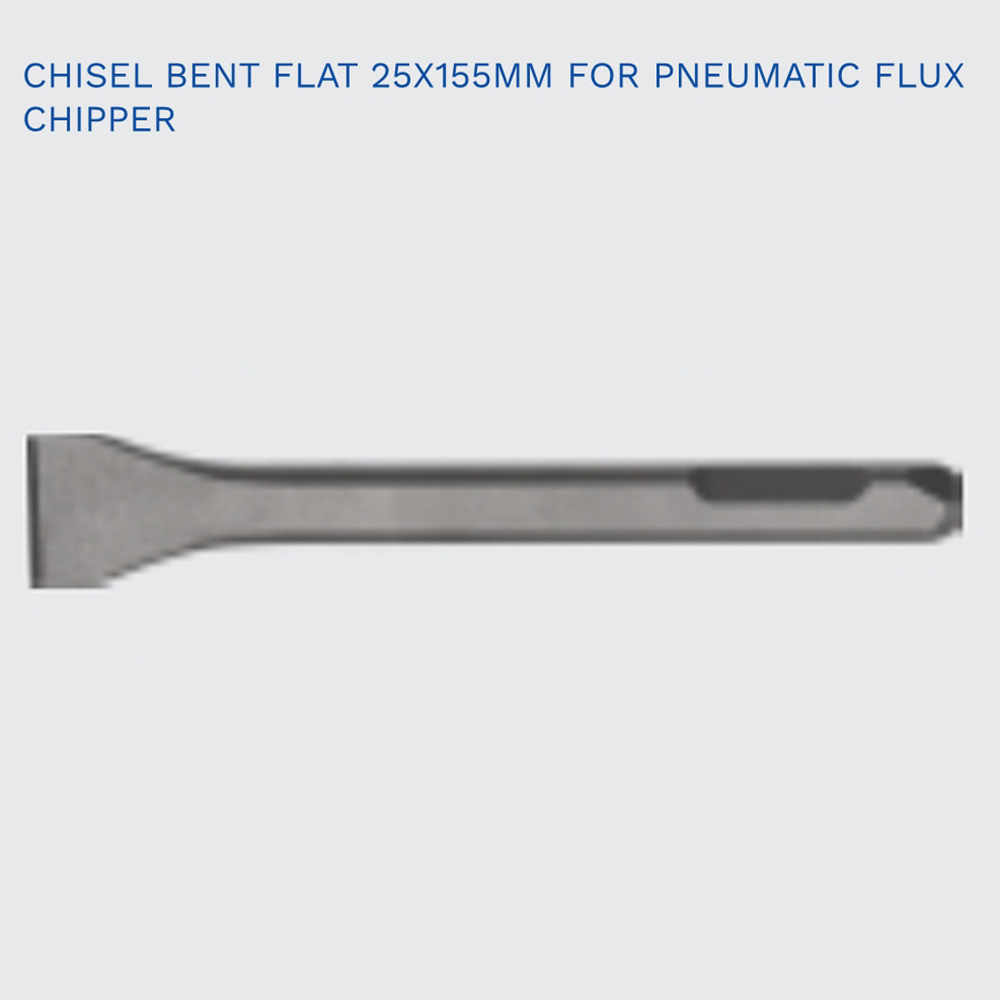 Chisel Bent Flat 25x155mm for Pneumatic Flux Chipper Marine Supplies Tool