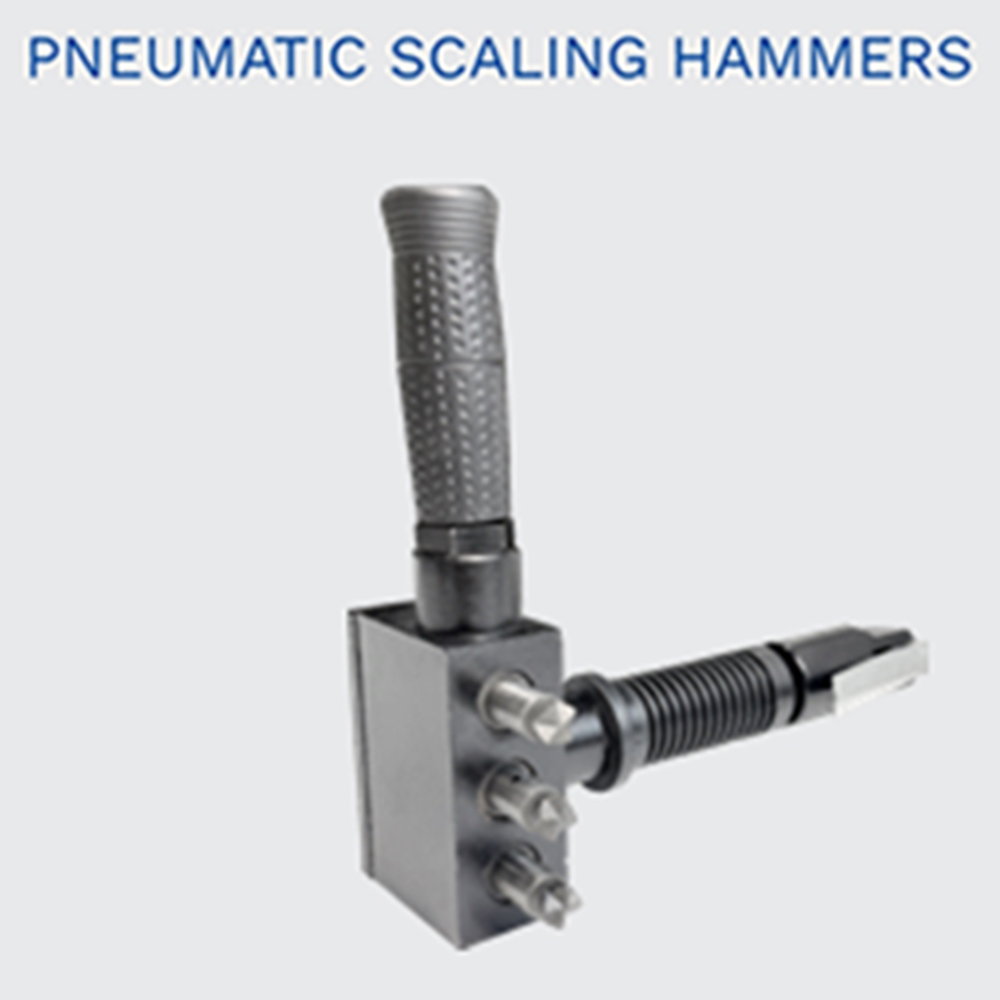 Pneumatic Scaling Hammers Three-Head Pressing Type Pneumatic Rust Remover Hammer Efficient Tool for Rust Removal
